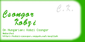 csongor kobzi business card